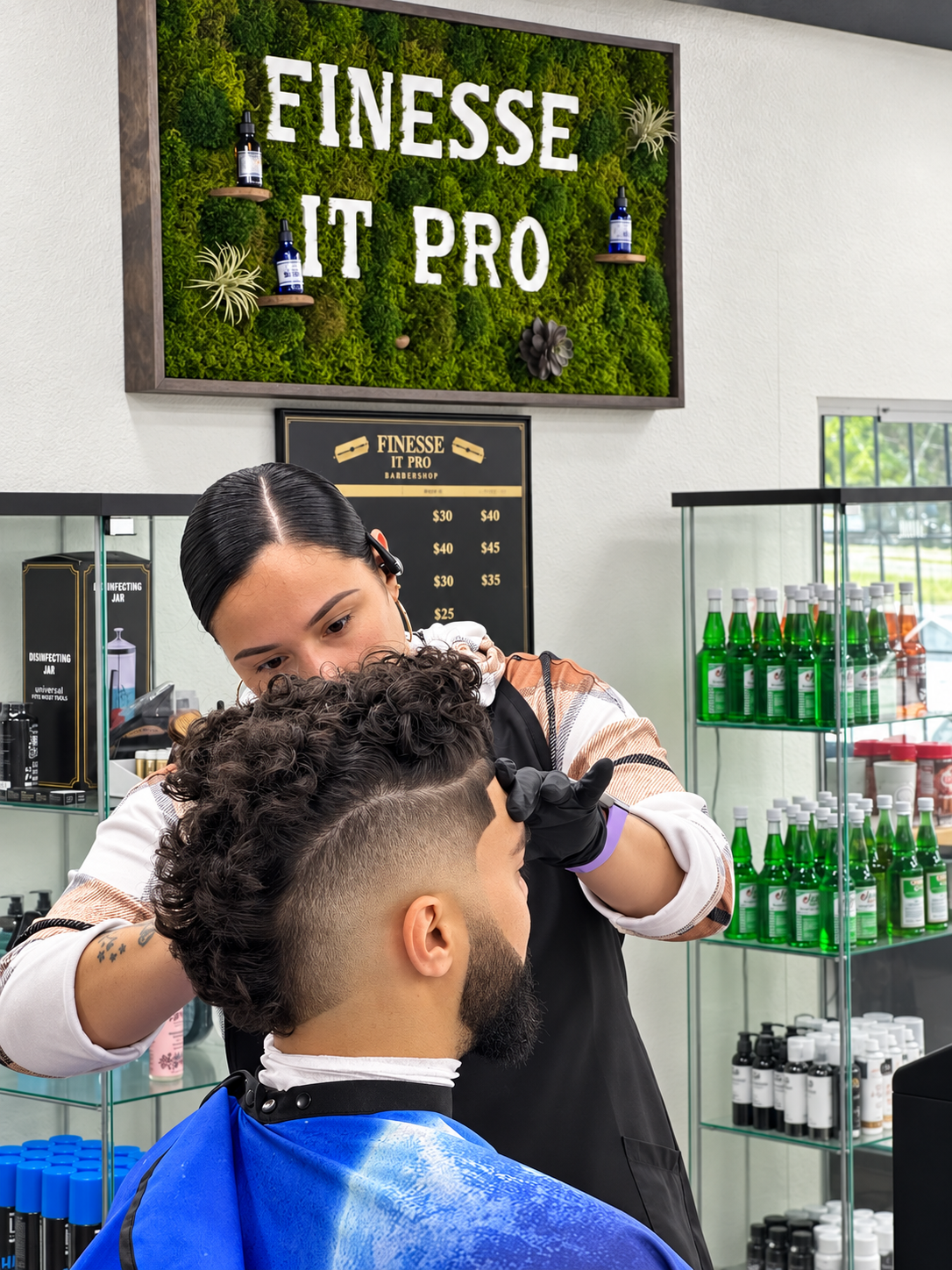Walk out the chair with that **God-given confidence** sharp enough to turn heads in Tampa. 🔥 Barber De Hair Doctor just put the finishing touches on this **burst skin fade & beard line-up** – precision you can trust, with a vibe that feels like family. Whether it’s for the boardroom, the pews, or j