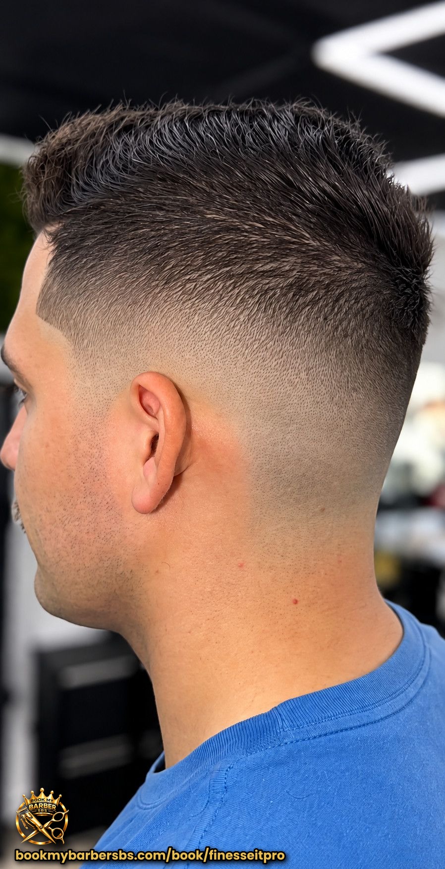 Mid skin fade done by @dehairdoctor07